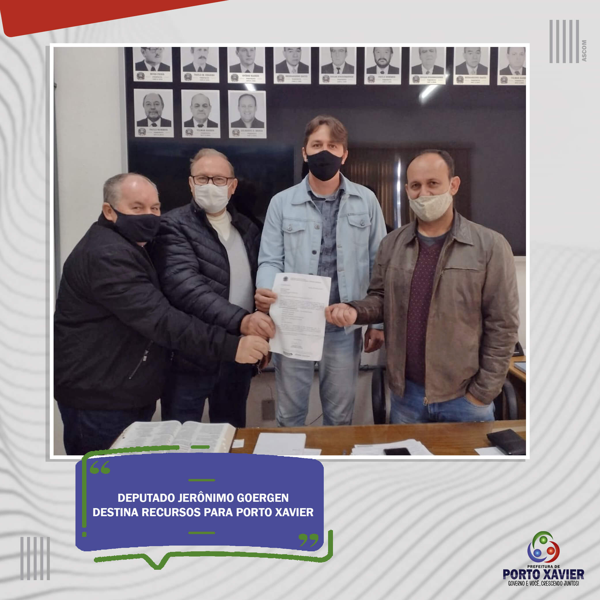 DEPUTADO JERÔNIMO GOERGEN DESTINA RECURSOS AO MUNICÍPIO